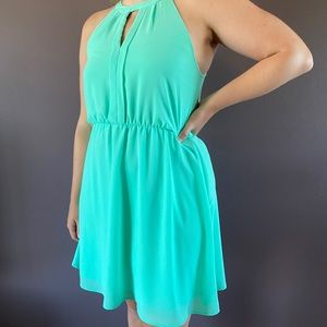 Monteau teal dress